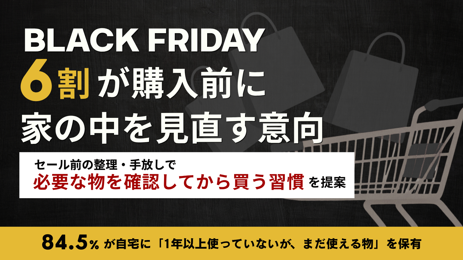 【ブラックフライデー、6割が購入前に家の中を見直す意向】セー…